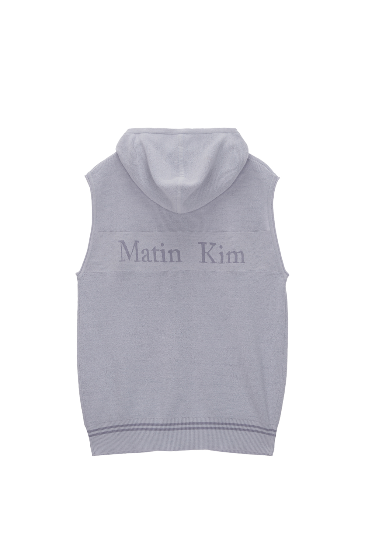 HOODY POINT LOGO KNIT VEST FOR MEN IN LILAC