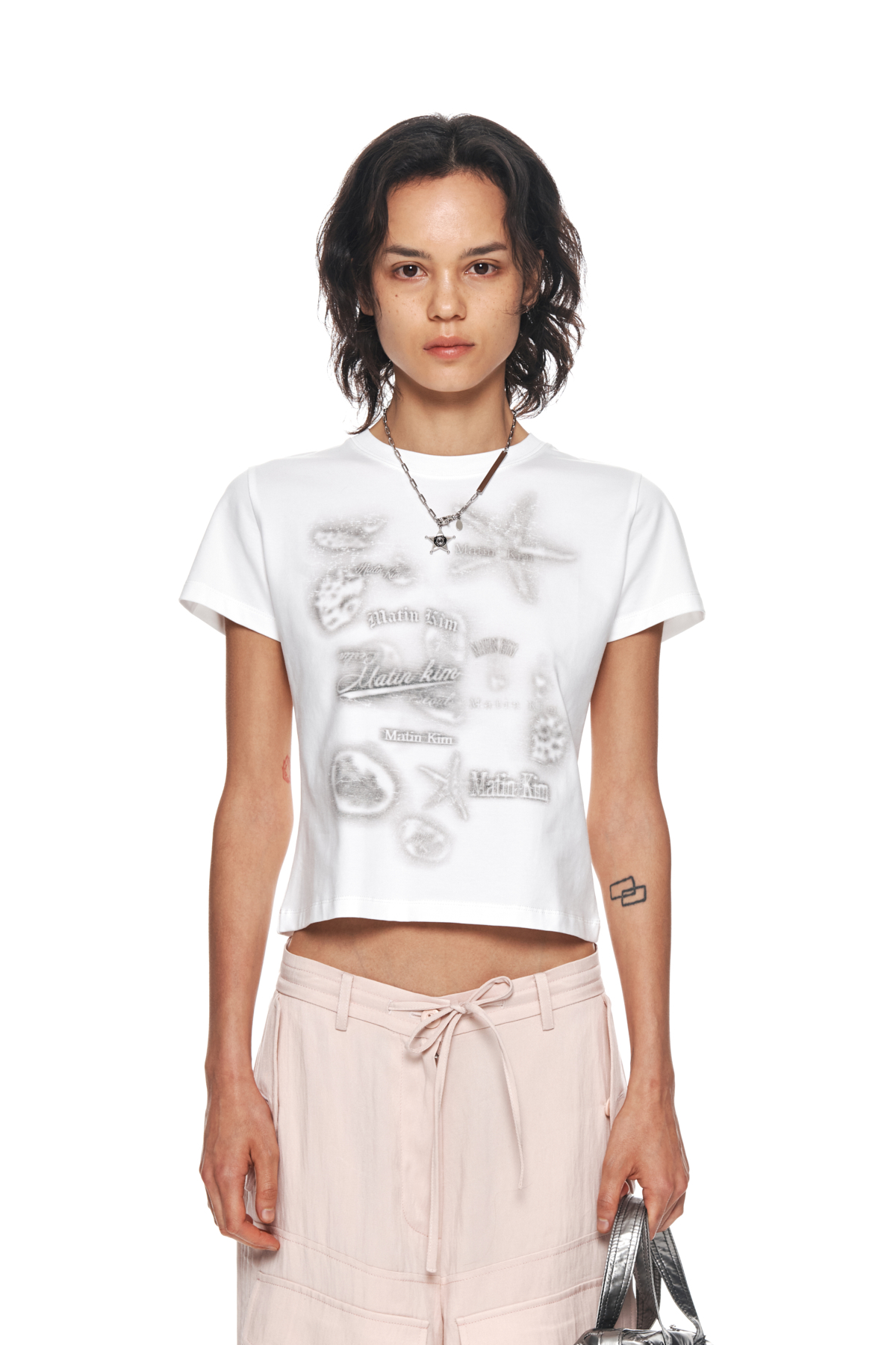 UNDER THE SEA GRAPHIC TOP IN WHITE