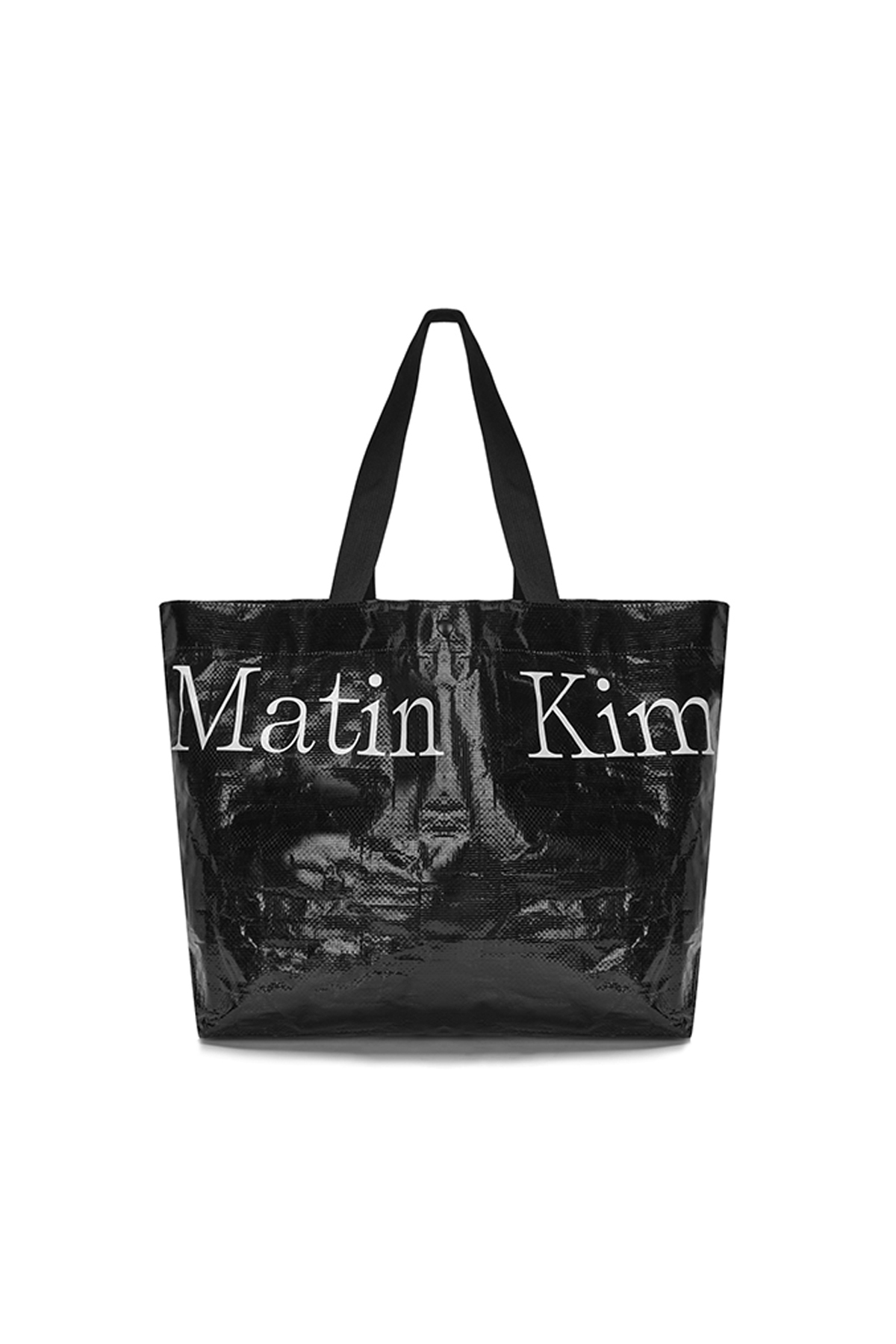 MATIN TARPAULIN SHOPPER BAG IN BLACK