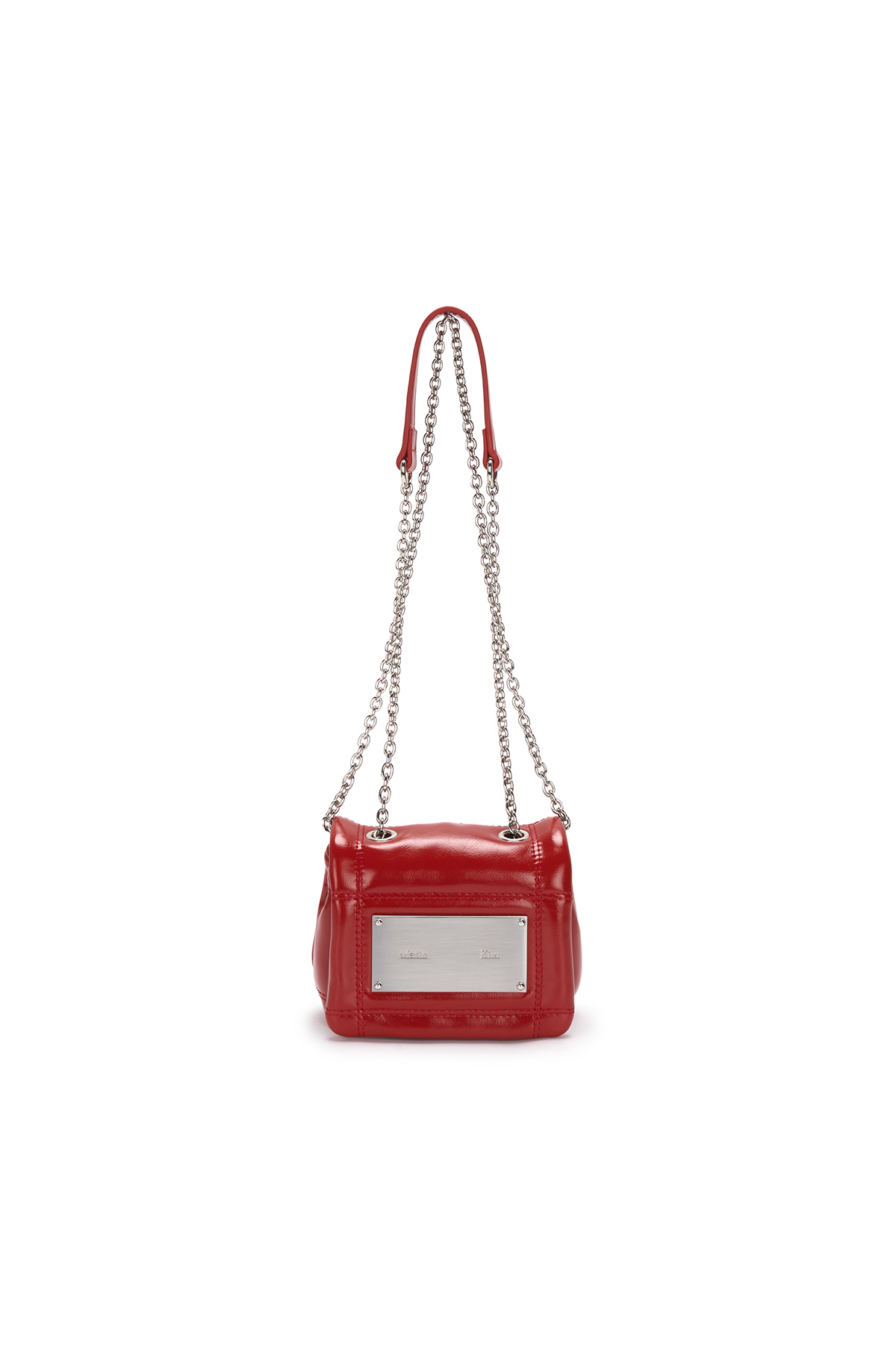 CLASSIC CHAIN QUILTING MINI BAG IN RED