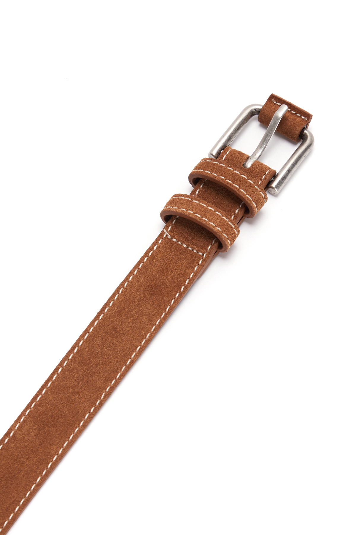 SUEDE LEATHER BELT IN CAMEL